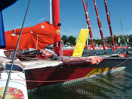 Bateau à quai Route du Rhum Guadeloupe