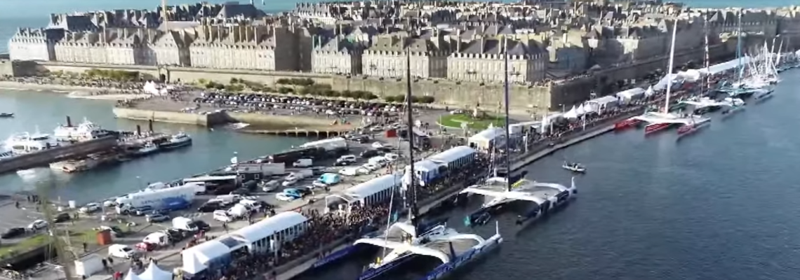 Saint Malo vue Route du Rhum Destination Guadeloupe 2022