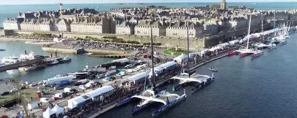 Saint Malo vue Route du Rhum Destination Guadeloupe 2022